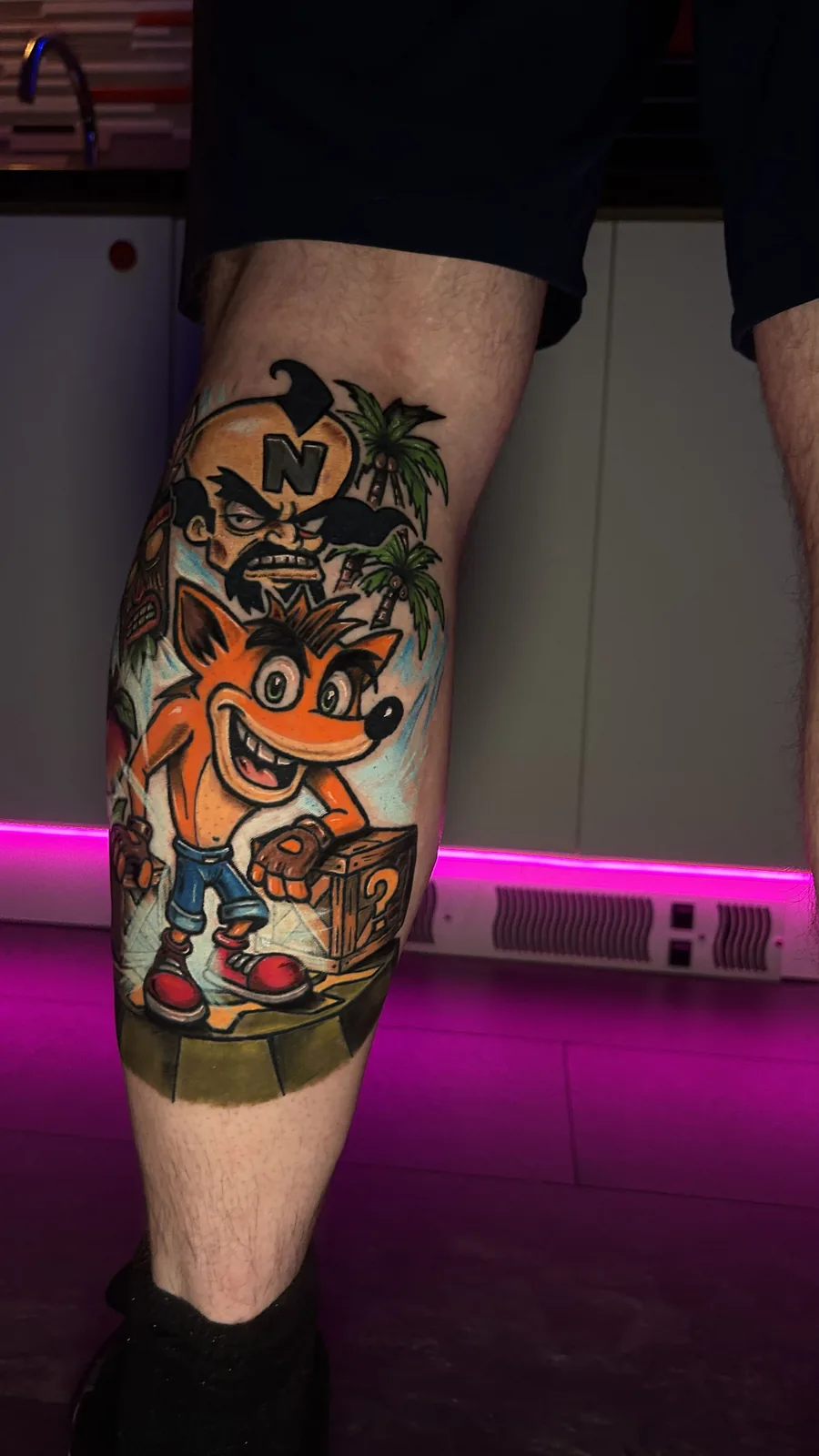 Detailed tattoo created at RetrINK